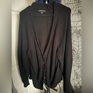 BANANA REPUBLIC BLACK BUTTON DOWN CARDIGAN SWEATER WOMENS XL
